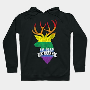 Oh Deer I'm Queer Pride Lesbian Gay LGBTQ Hoodie